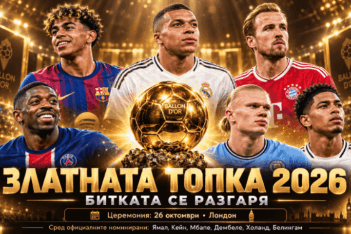 Златната топка 2026 bet365