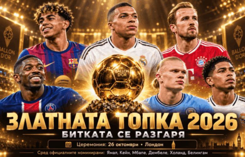 Златната топка 2026 bet365